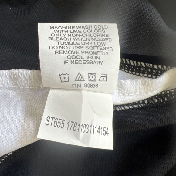 SPORT TEK BY PORT AUTHORITY MEN'S POLO BLACK/WHITE SHORT SLEEVE SIZE EXTRA LARGE - Picture 10 of 10